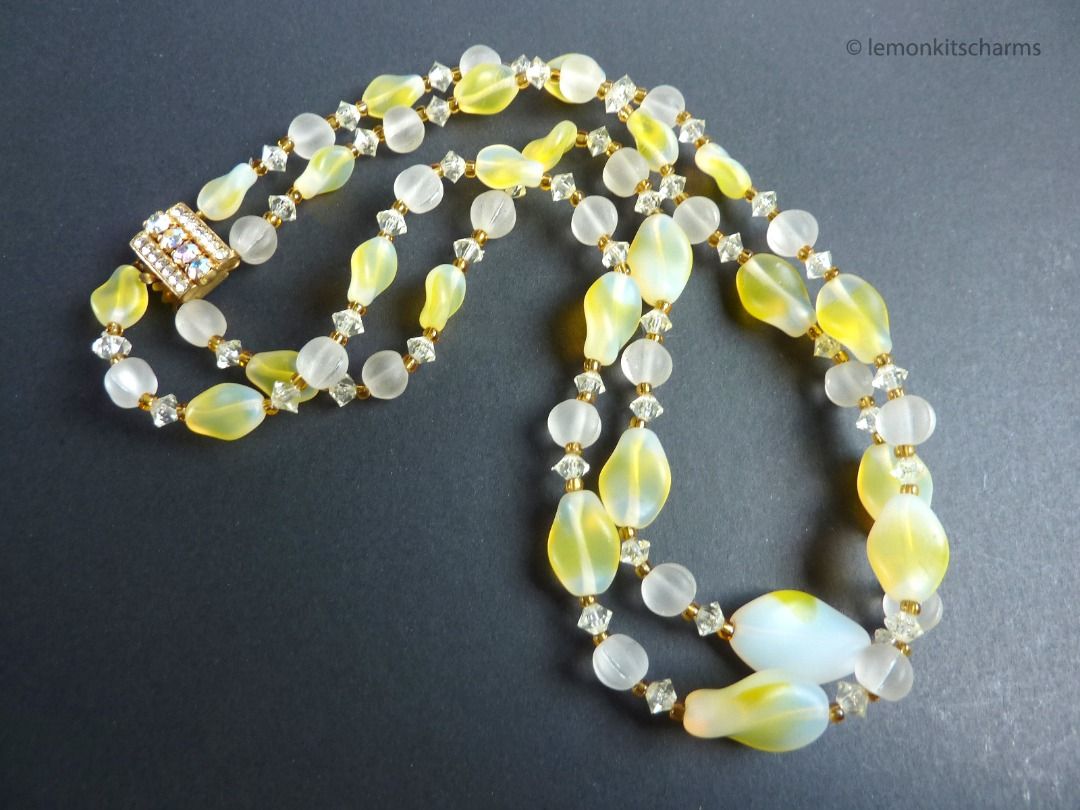 Glass discount bead necklaces
