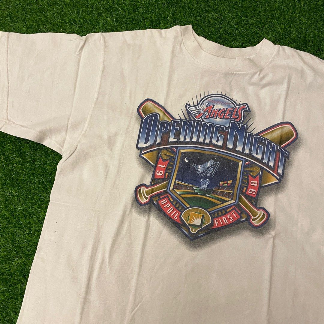 Vintage 1998 MLB Anaheim Angels Opening Night Shirt, Men's Fashion