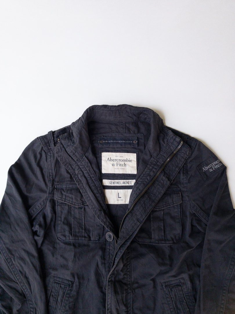Vintage Abercrombie Fitch Military Sentinel Jacket Fesyen Pria