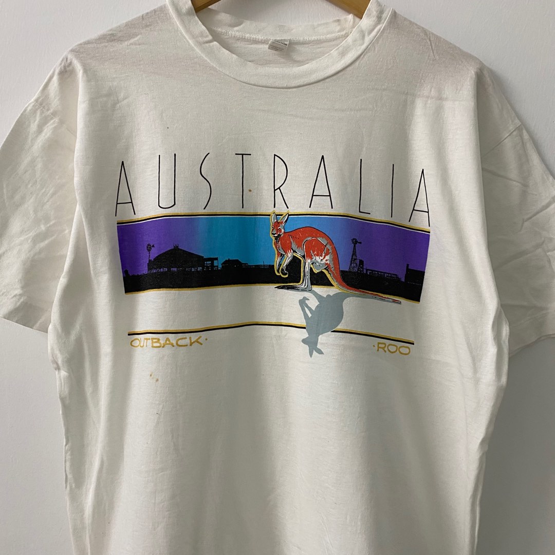 Vintage Australia shirt, Men's Fashion, Tops & Sets, Tshirts & Polo Shirts on Carousell