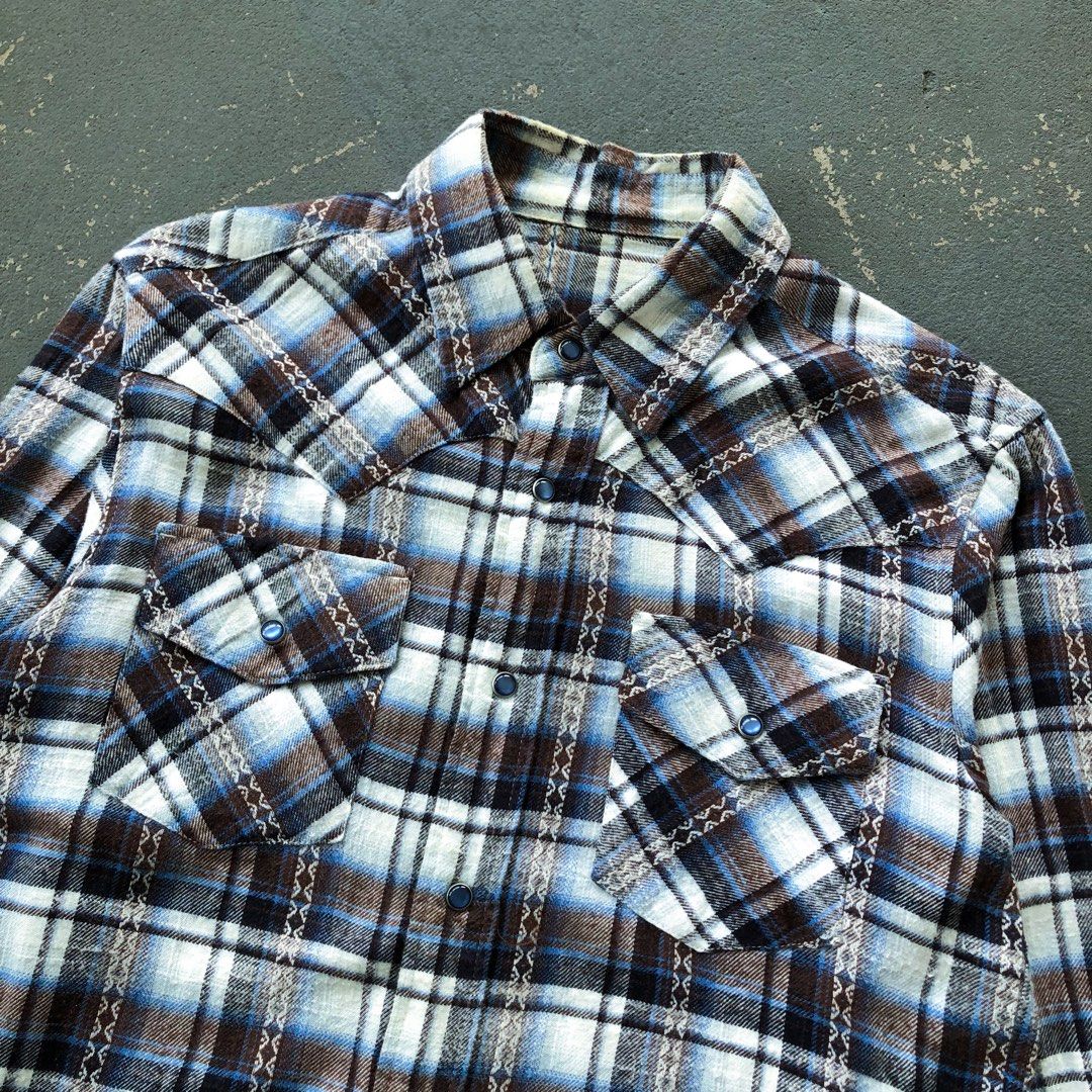 Western flannel top