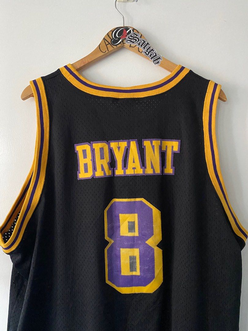 NBA Vtg Los Angeles Lakers 1961 #8 Kobe Bryant Black Nike Jersey