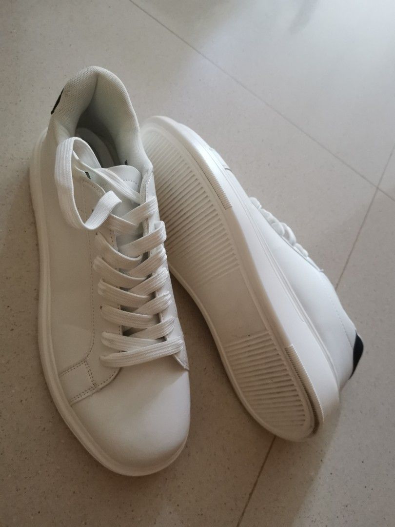 White Leather Shoe from Brave Soul UK