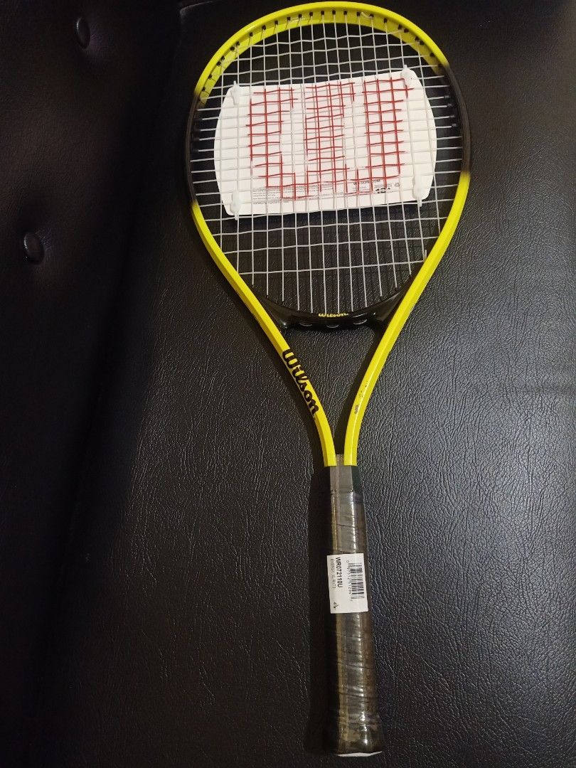 Wilson Tennis Racket Yellow, Sports Equipment, Sports & Games, Racket ...