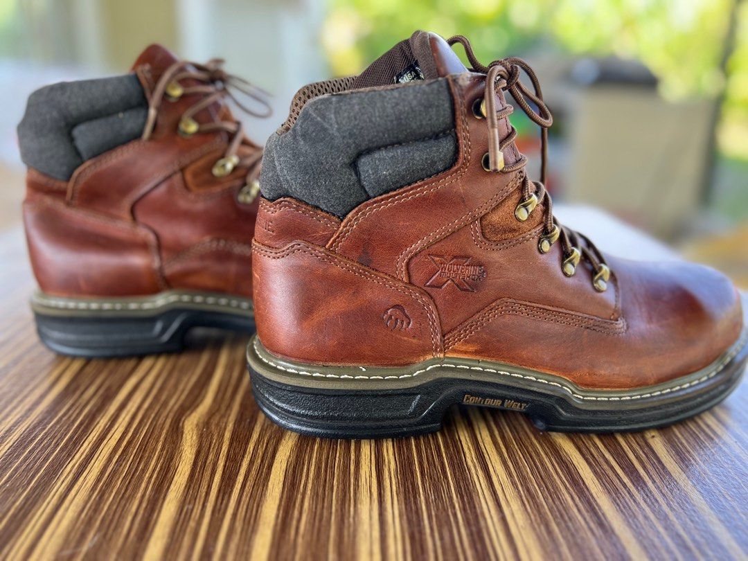 Wolverine contour welt steel toe boots hotsell
