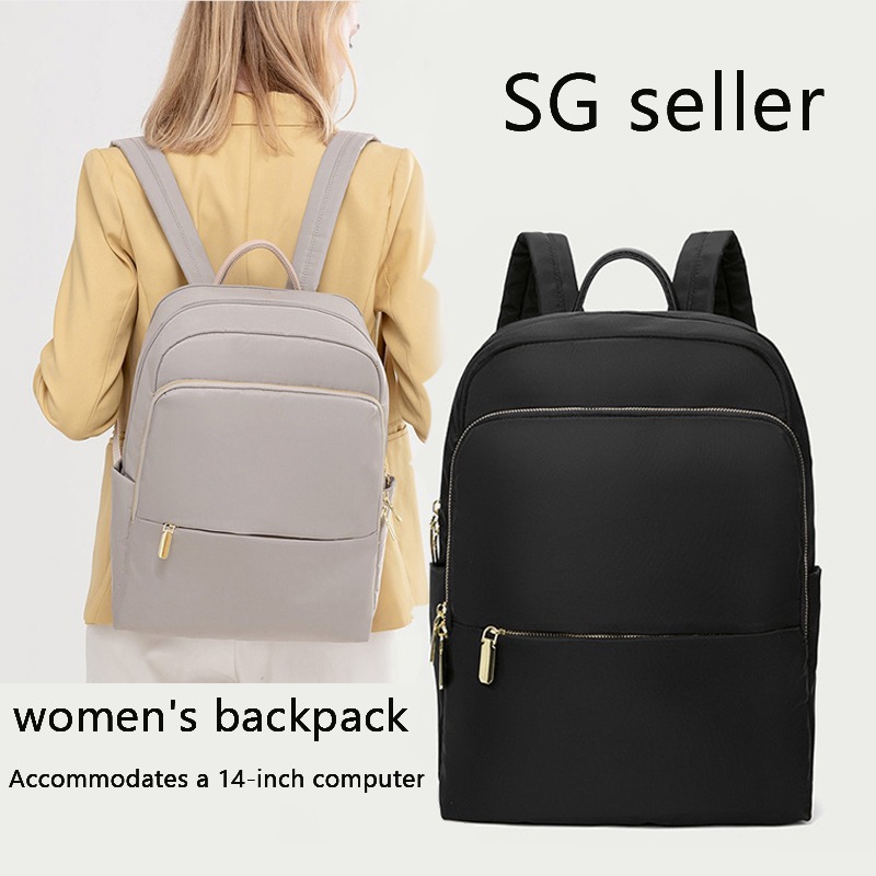 Women Backpack Business Waterproof Oxford Cloth Laptop Bag Fit 14 Laptop Office Lady Work Bag College School Ba Women s Fashion Bags Wallets Backpacks on Carousell