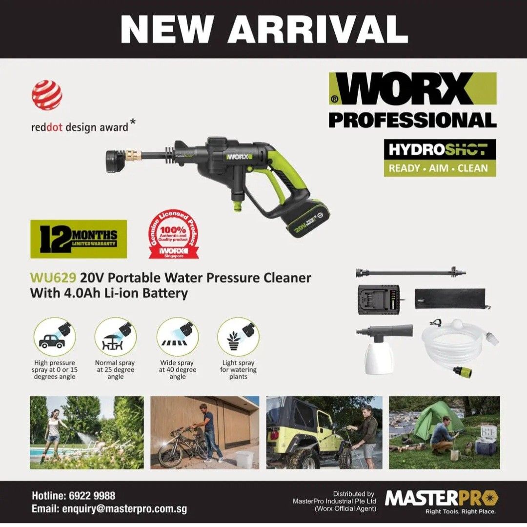 Worx hydroshot sales wu629