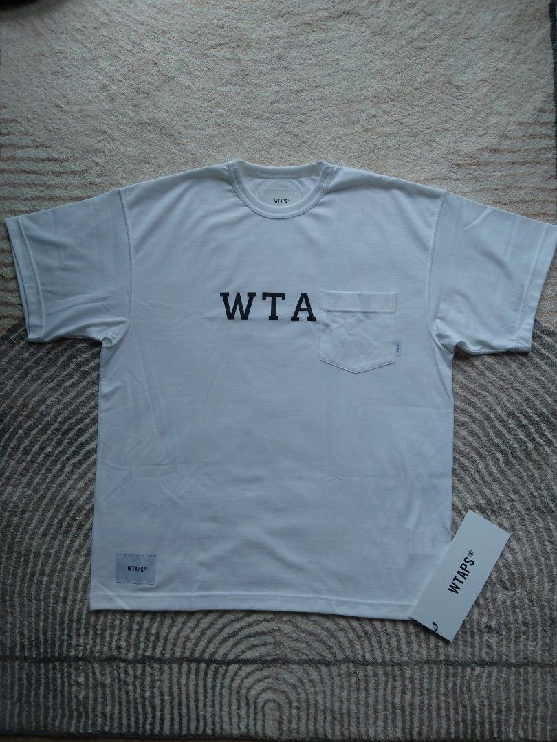 Wtaps College Tee 231ATDT-CSM13, 男裝, 上身及套裝, T-shirt