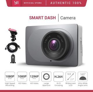 YI Smart Dash Cam With ADAS 2.7" Screen Full HD 1080P 60fps 165 degree Wide-Angle Car DVR Dashcam