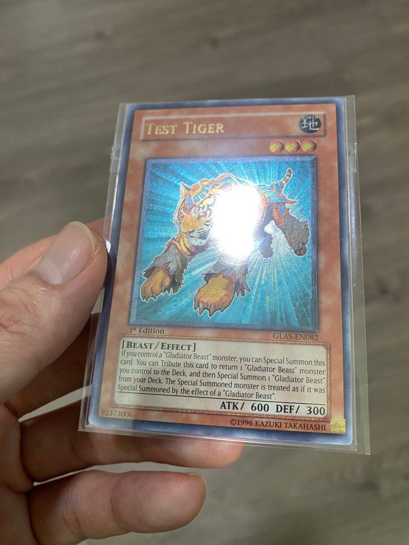 Yugioh Ultimate Rare - Test Tiger - GLAS-EN082 - 1st Edition