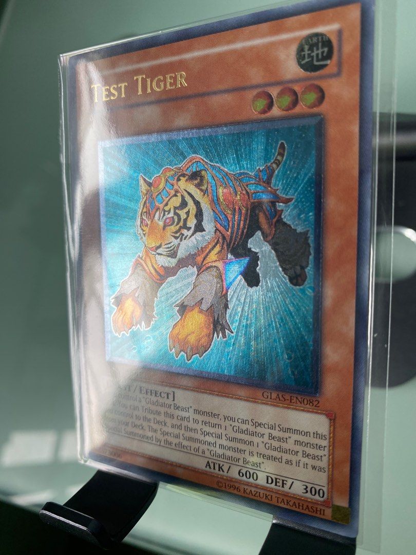 Yugioh Ultimate Rare - Test Tiger - GLAS-EN082 - 1st Edition