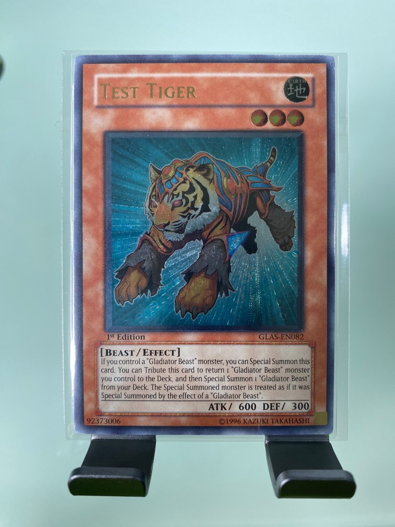 Yugioh Ultimate Rare - Test Tiger - GLAS-EN082 - 1st Edition