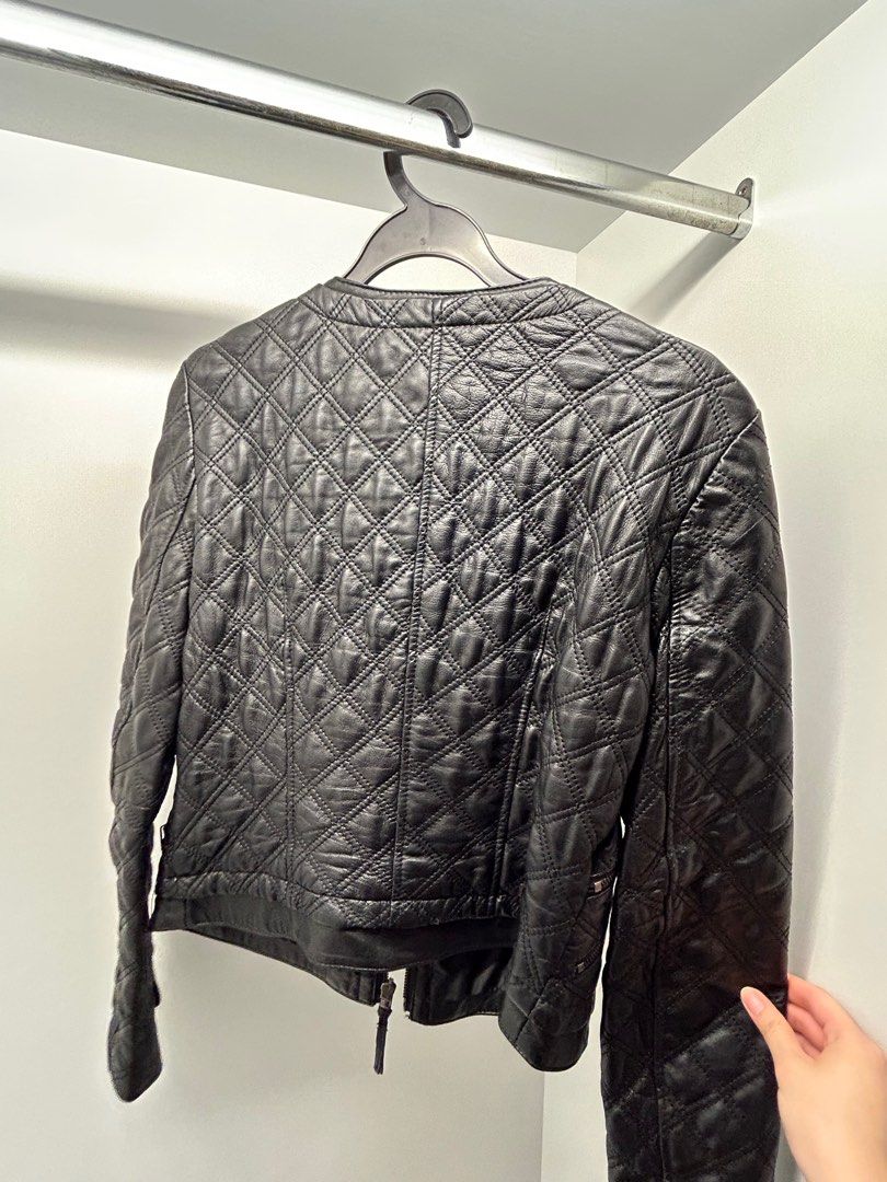 Zara Black Faux Leather Jacket