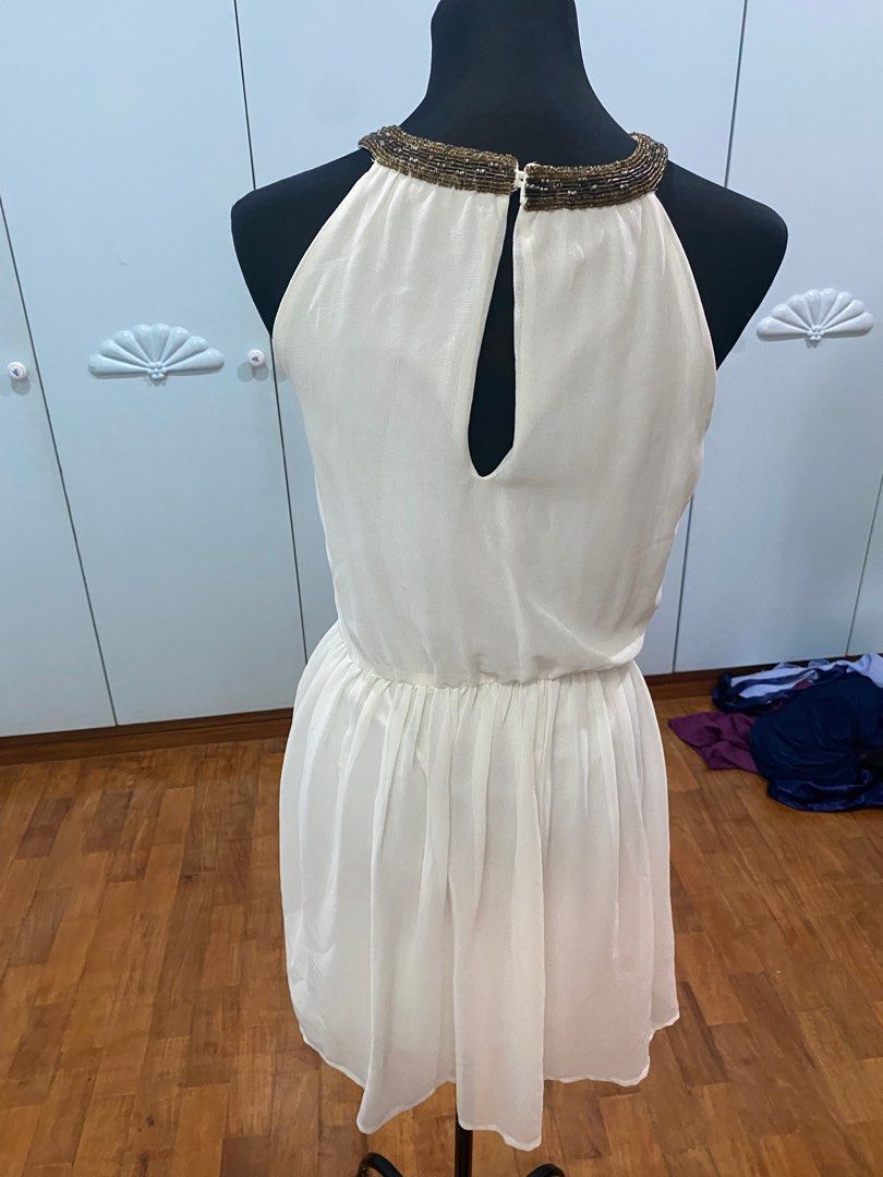 Zara trafaluc white dress top