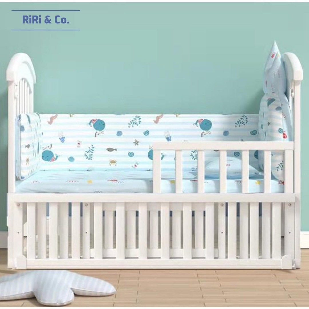 10 in 1 Crib (Category: Cots & Cribs) located in Meycauayan. Submitted by clarissem (Listing ID 1254443941, Image 3). Description: S A L E‼️ S A L E‼️ 🧸Taylor 10-in-1 🧸 ✔️FREE 4inches uratex ✔️FREE Mosquito net with rod Newborn Crib Co sleeper Rocker Playpen Study table Changing table Side organizer table Big storage Toddler bed Kids bed Size: 120*68*98cm 🇳🇿 Made from New zealand pine wood RFS. 1 month lang nagamit ni baby. 2 years old na si 