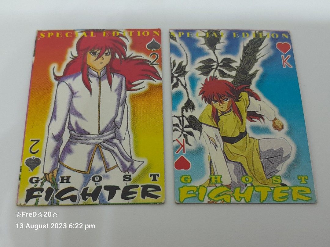 1990s Ghost Fighter Black Jack Half Size Teks (2pcs) (Category: Vintage Collectibles) located in San Pablo. Submitted by fredambion (Listing ID 1254266485, Image 3). Description: *Please Take Time To Read Descriptions & Check The Photos *What You See Is What You Get *1990s Ghost Fighter Black Jack Half Size Teks *All For Only 20 / 2pcs *Batang 90s Memorabilia *No Doubles *Half The Size Of Standard Card *Well Used Condition *2nd Hand Condition *Ma