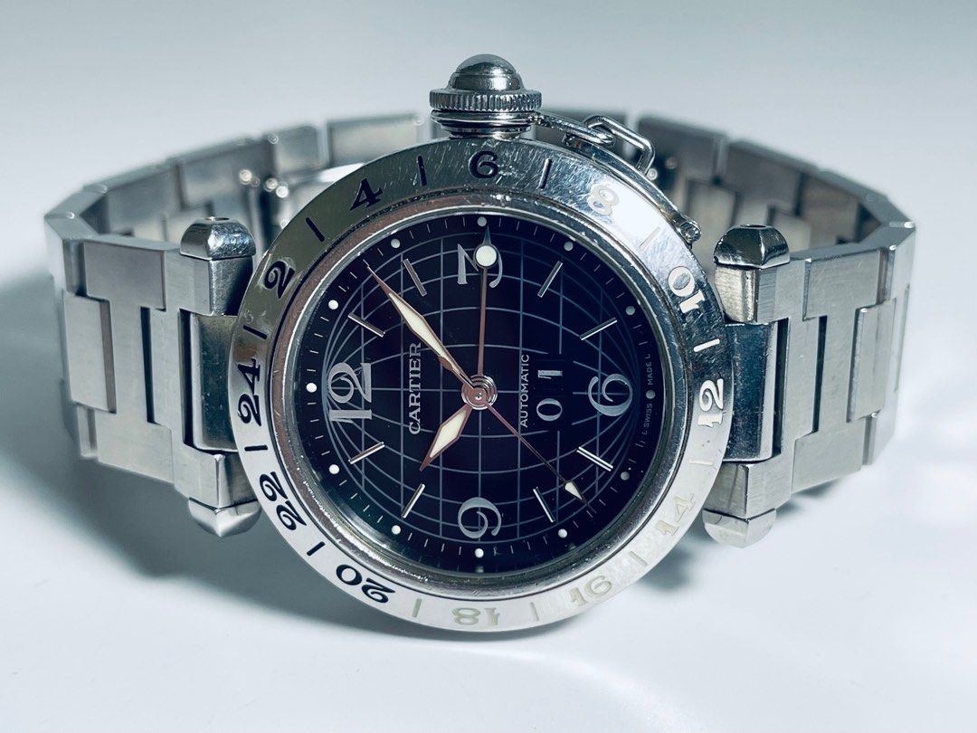 230636 Cartier Pasha GMT Men s Automatic Watch Ref 2550 Men s