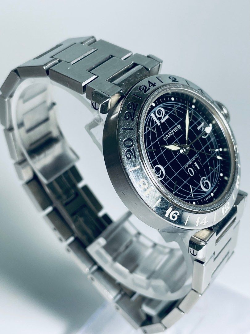 230636 Cartier Pasha GMT Men s Automatic Watch Ref 2550 Men s