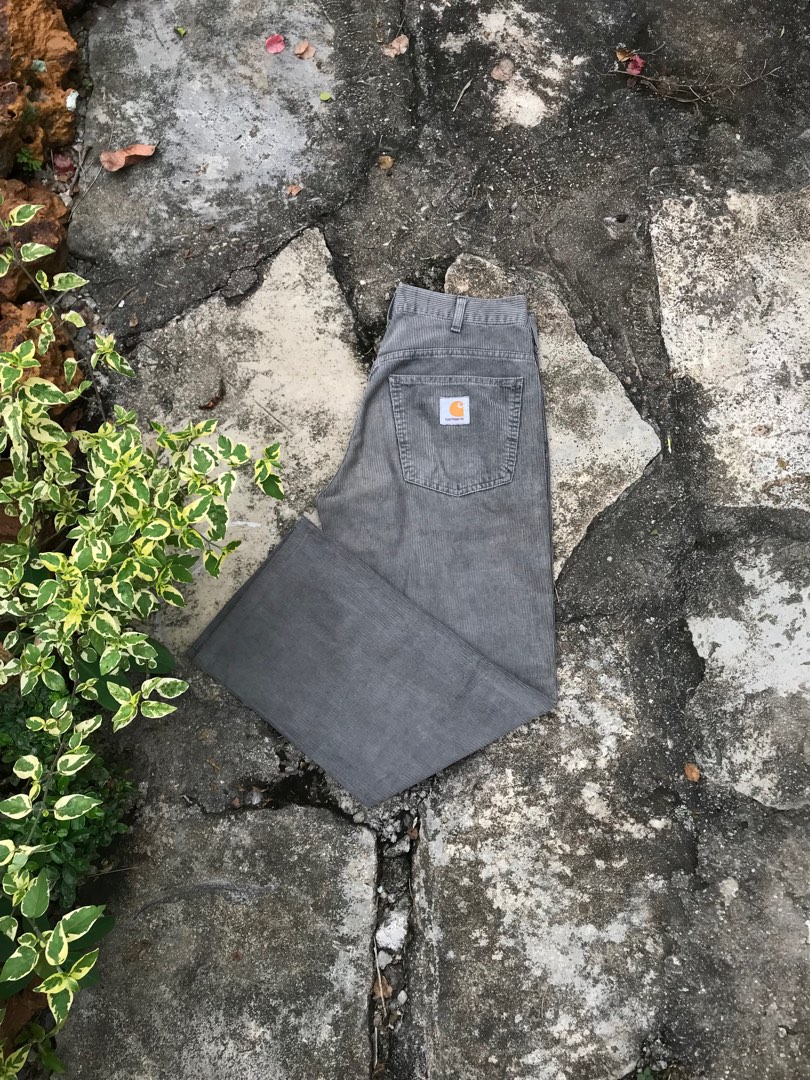 [28] Carhartt Corduroy Staff Pants, Men's Fashion, Bottoms, Jeans on ...