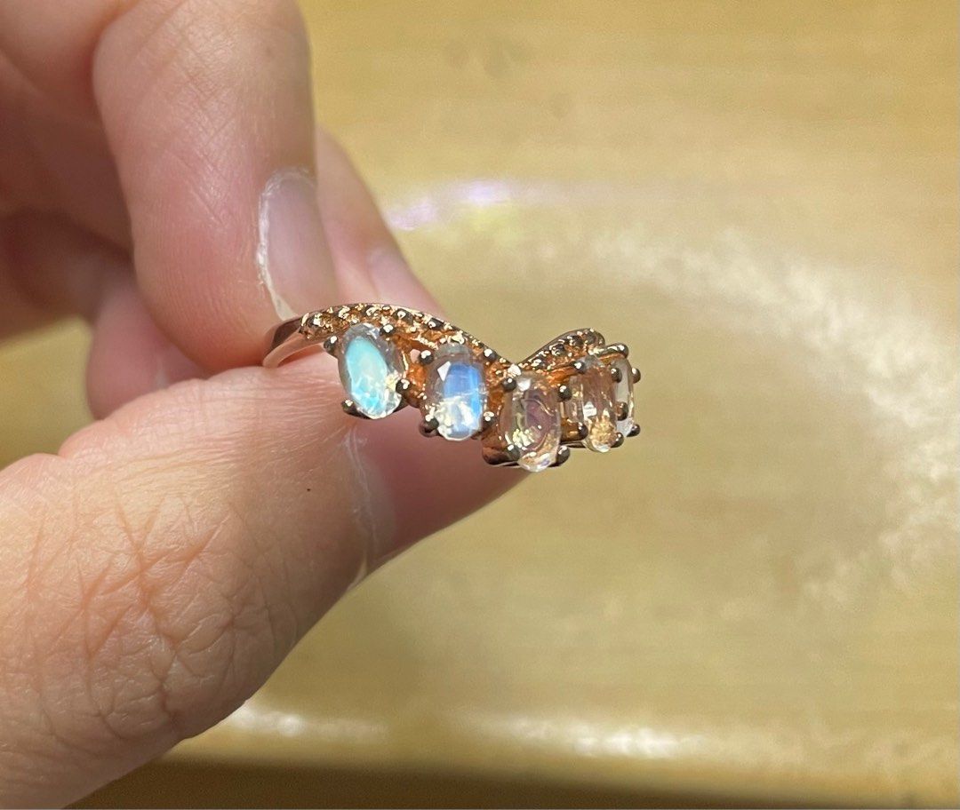 moonstone stones ring, Women's Fashion, Jewelry Organisers