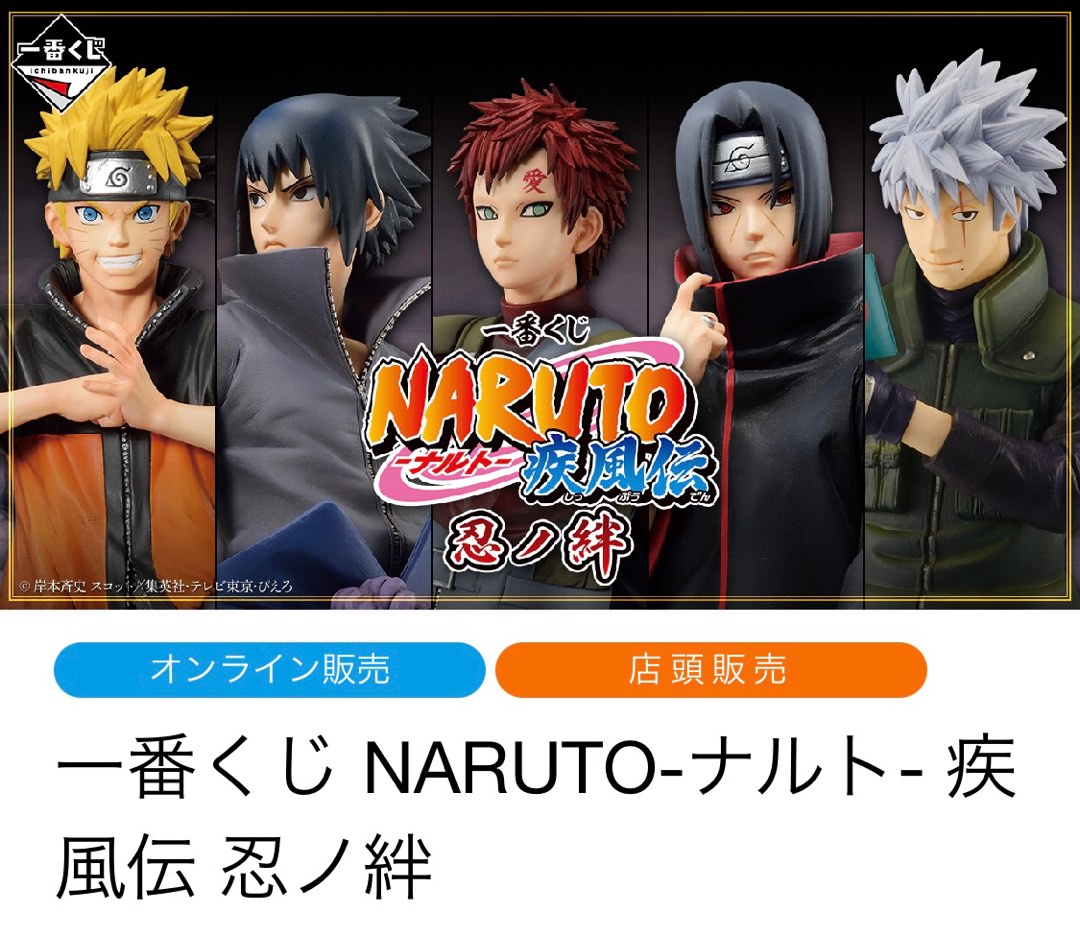 一番くじ8月NARUTO-ナルト- 疾風伝忍ノ絆日本公司現貨原箱訂購