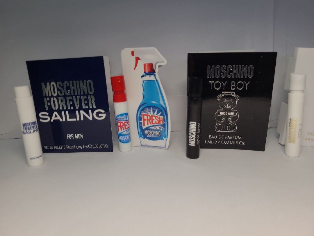3 Moschino Forever Sailing for men edt Fresh Couture edt Toy Boy edp Toy 2 edp Pink Fresh Couture edt Pink Bouquet edt Cheap and Chic edt