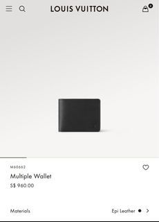 Louis Vuitton Epi M60662 Wallet Multiple 187006107, Luxury, Bags & Wallets  on Carousell