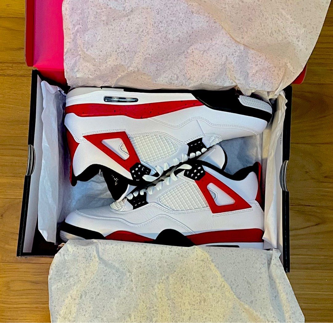 Cheap Us 10 12 Air jordan 4 red cement
