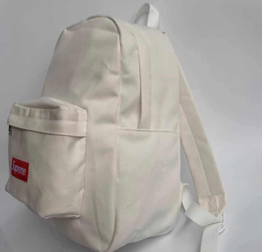 🌈 Supreme FW20 Week 5 Canvas Backpack純色經典Logo款背囊雙肩包男女