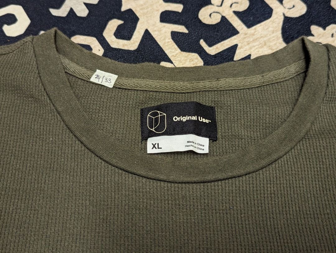 Sweatshirt Original Use. P24 L33. Size on Tag unknown