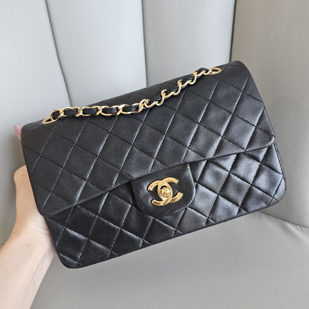 Chanel Black Quilted Lambskin Small Trendy Top Handle Flap Bag | myGemma |  Item #120204