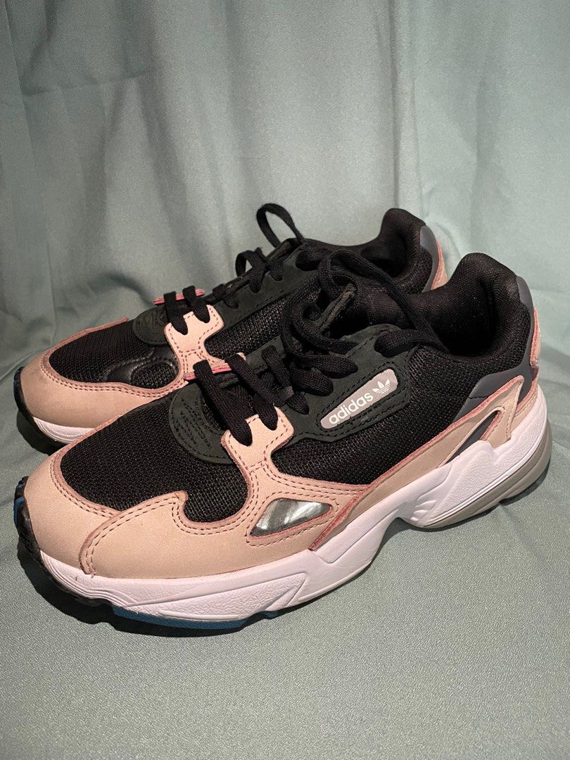 Falcon shoes black and pink clearance