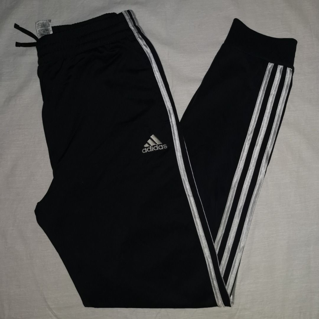 Adidas Three Stripes Jogger Track Pants (Black) Youth L (fits best Small)  L39 x W26-28, Men's Fashion, Activewear on Carousell