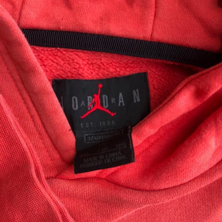 Air Jordan Red Hoodie Original Authentic 100% Sweater Outerwear