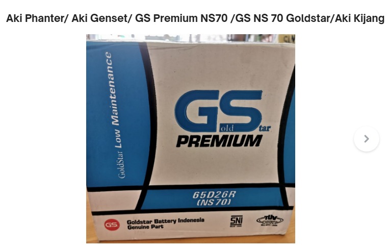 AKI GS PREMIUM N70 ASLI ORIGINAL, Mobil & Motor, Mobil untuk Dijual di