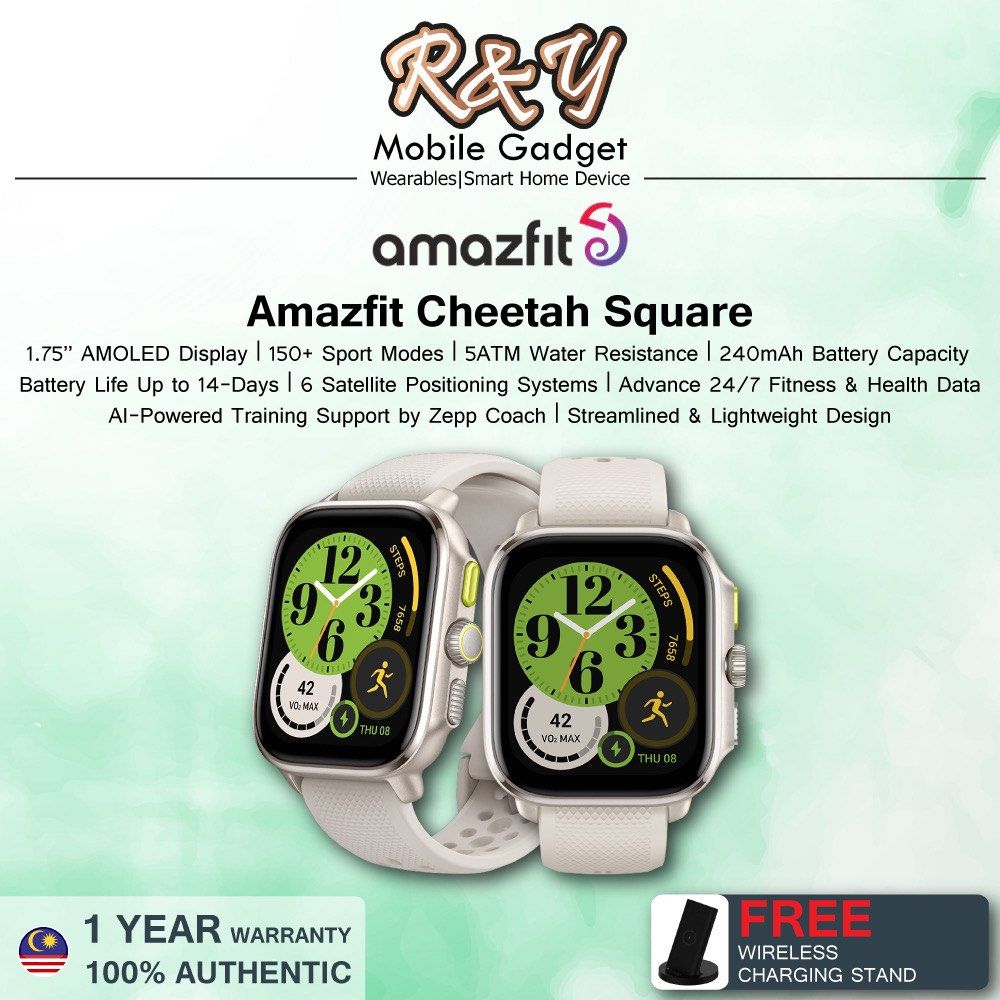 Amazfit Cheetah Square | New Set | Seal Box | Promotion Set