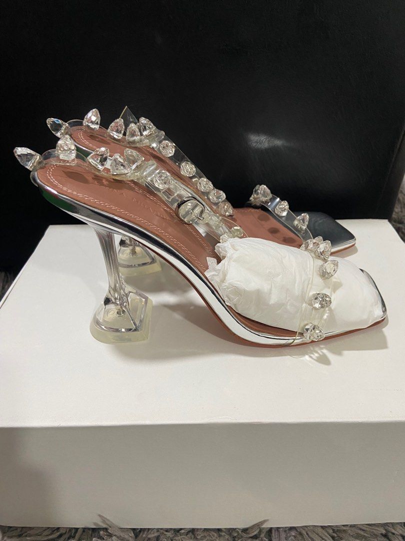 Amina Muaddi (Category: Heels) located in San Mateo. Submitted by donnalewisss (Listing ID 1254307766, Image 1). Description: Brand new authentic quality Size 36.