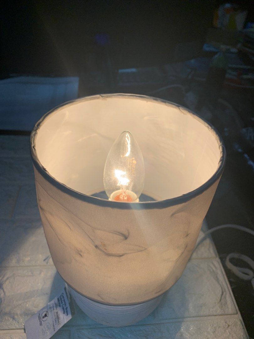 Anko Ceramic Base Table Lamp White Perfect for Modern Rooms, Furniture