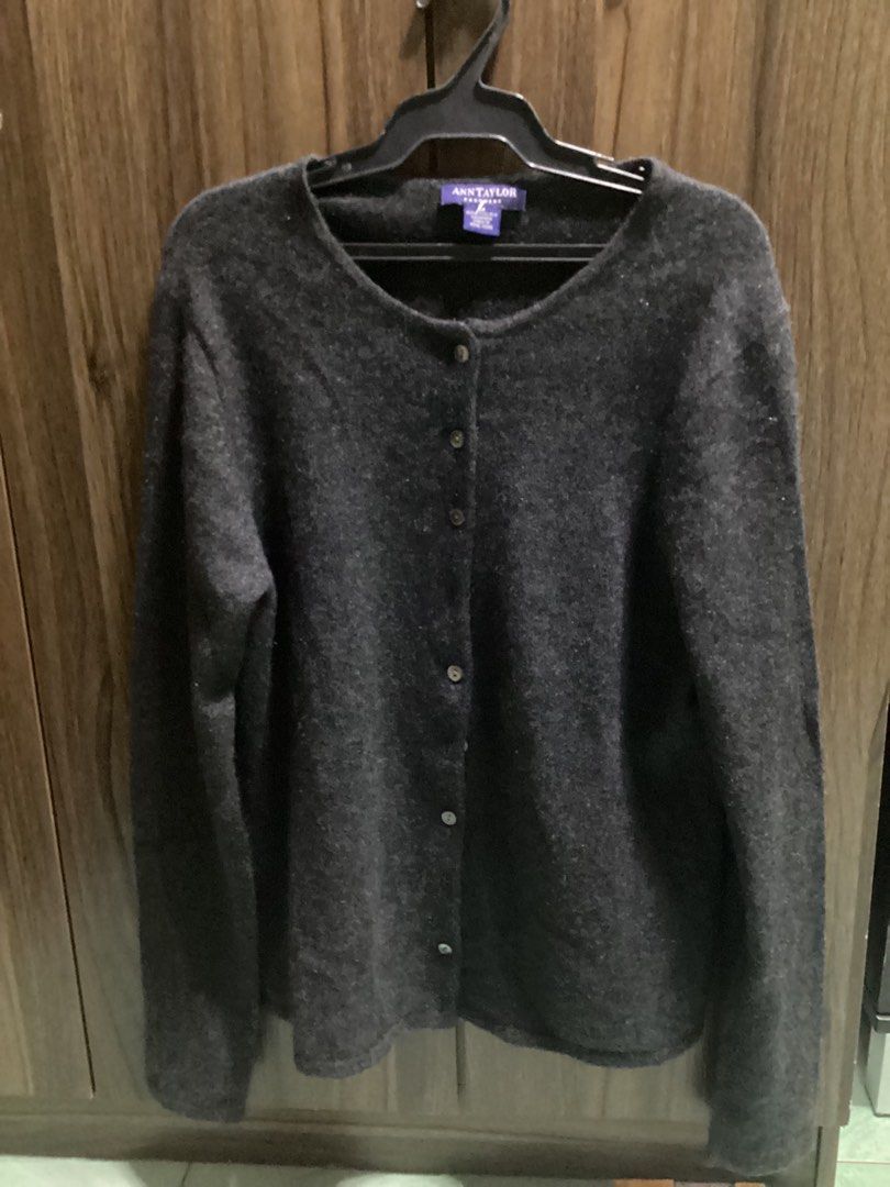 Ann taylor black cardigan best sale