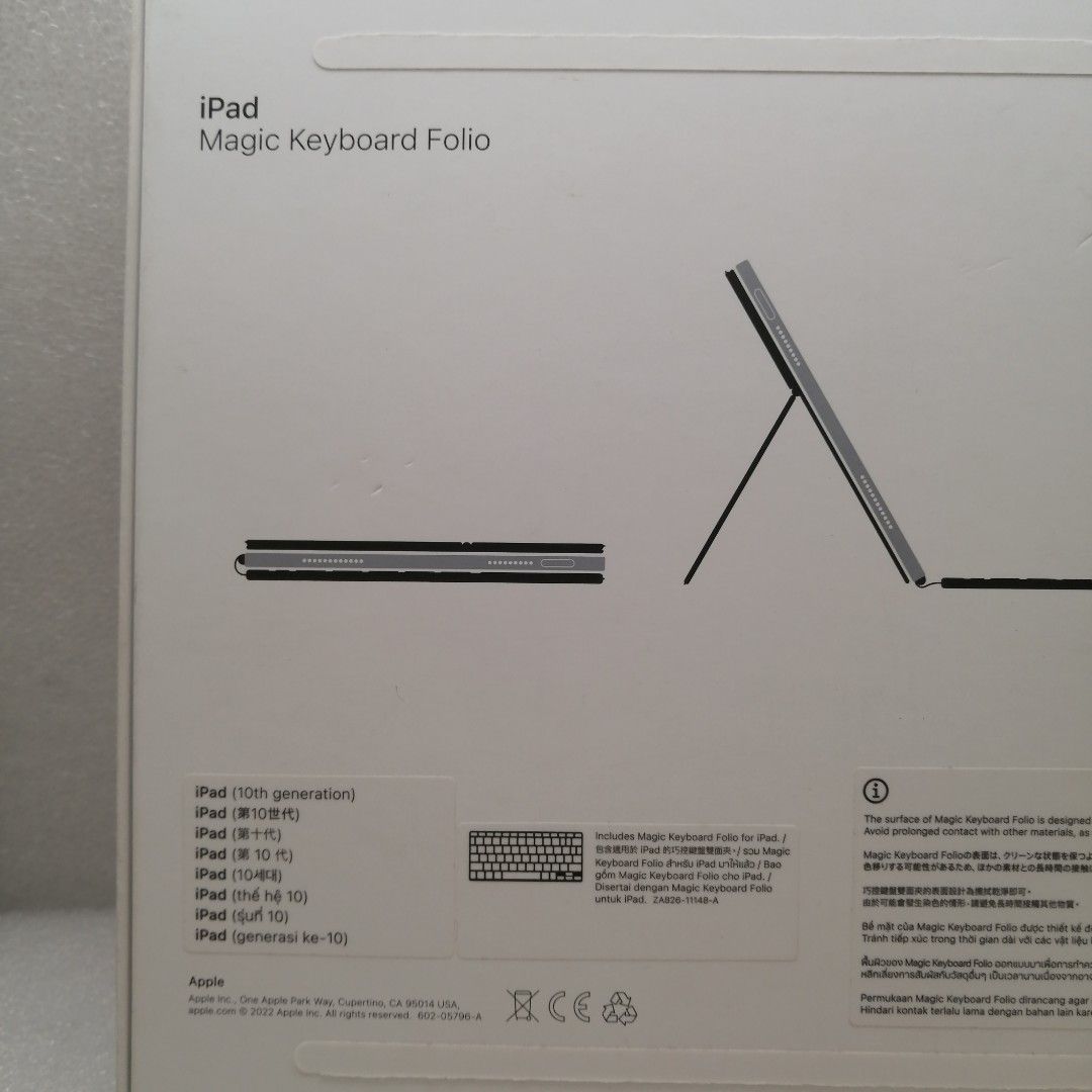 Apple iPad (10代) Magic Keyboard Folio（白色), 電腦＆科技, 電腦