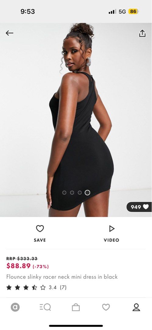Asos black summer dress sales