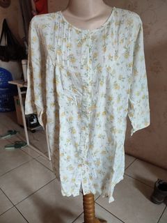 Atasan bunga crinkle jumbo