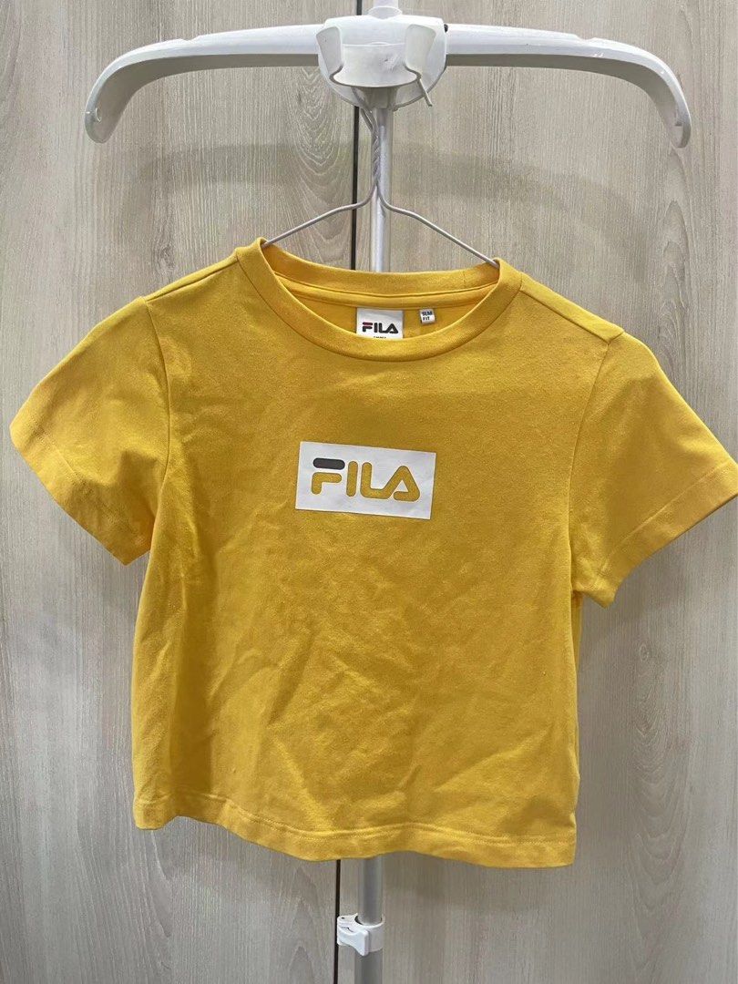 Fila crop discount top yellow