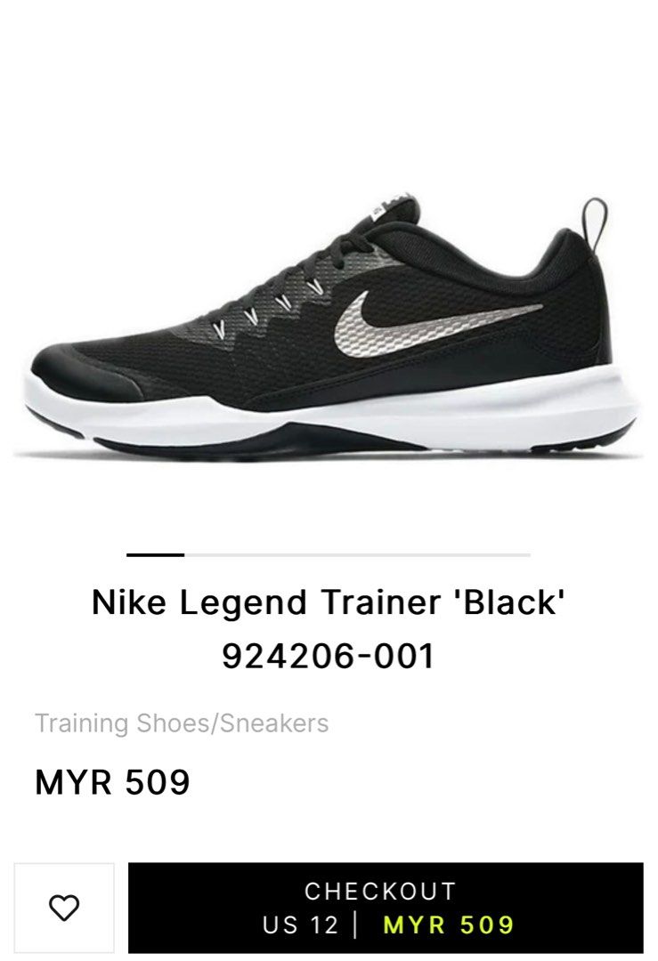 Authentic Nike Men Legend Trainer in Black Men s Fashion