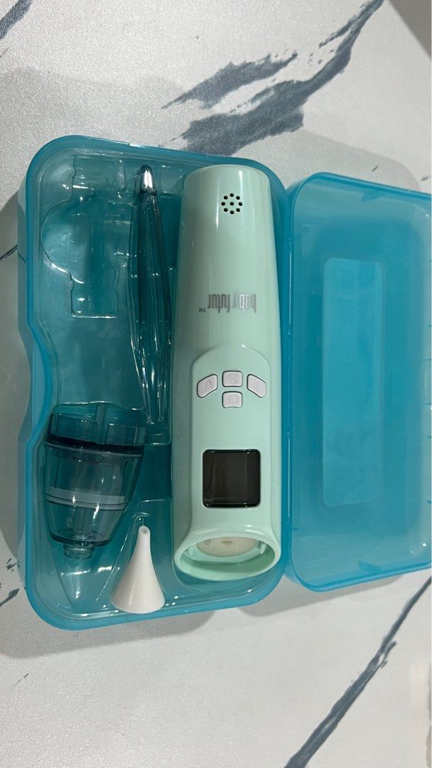 BABY FUTUR Baby Nasal Aspirator Blue Babies Kids Bathing