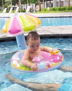 Infant Baby Swim Swimming Float with shade