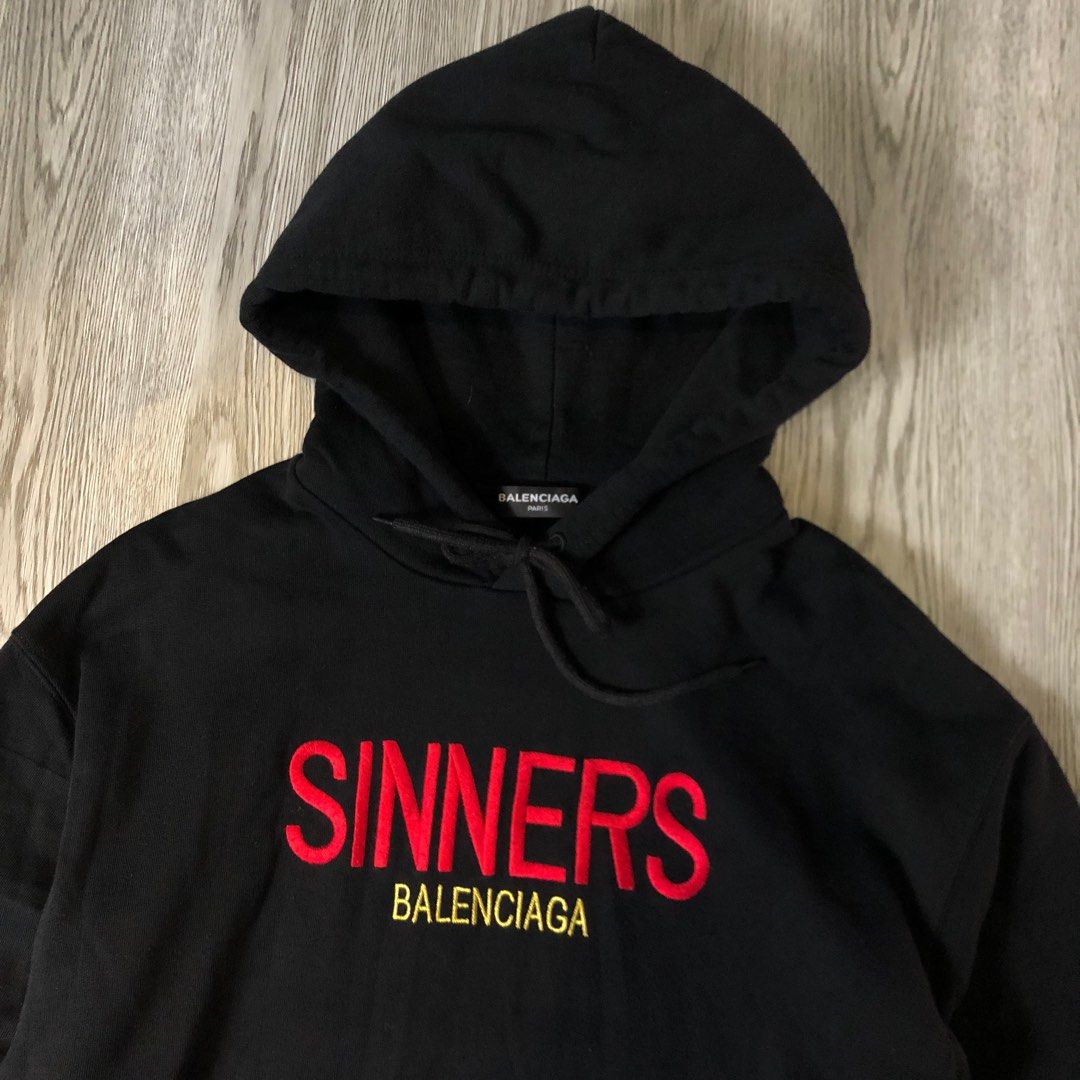 Balenciaga Sinners Hoodie Men s Fashion Coats Jackets and