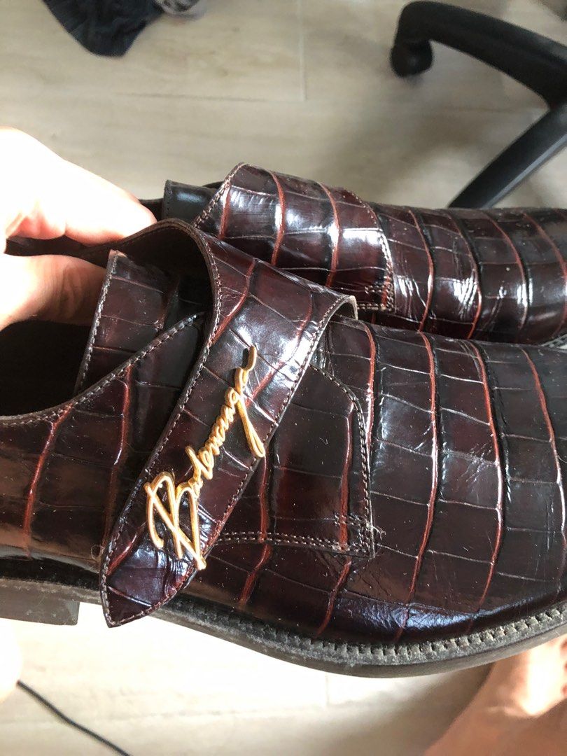 Balenciaga city shop evening monk strap