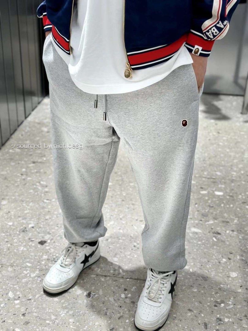 Bape sweatpants grey online