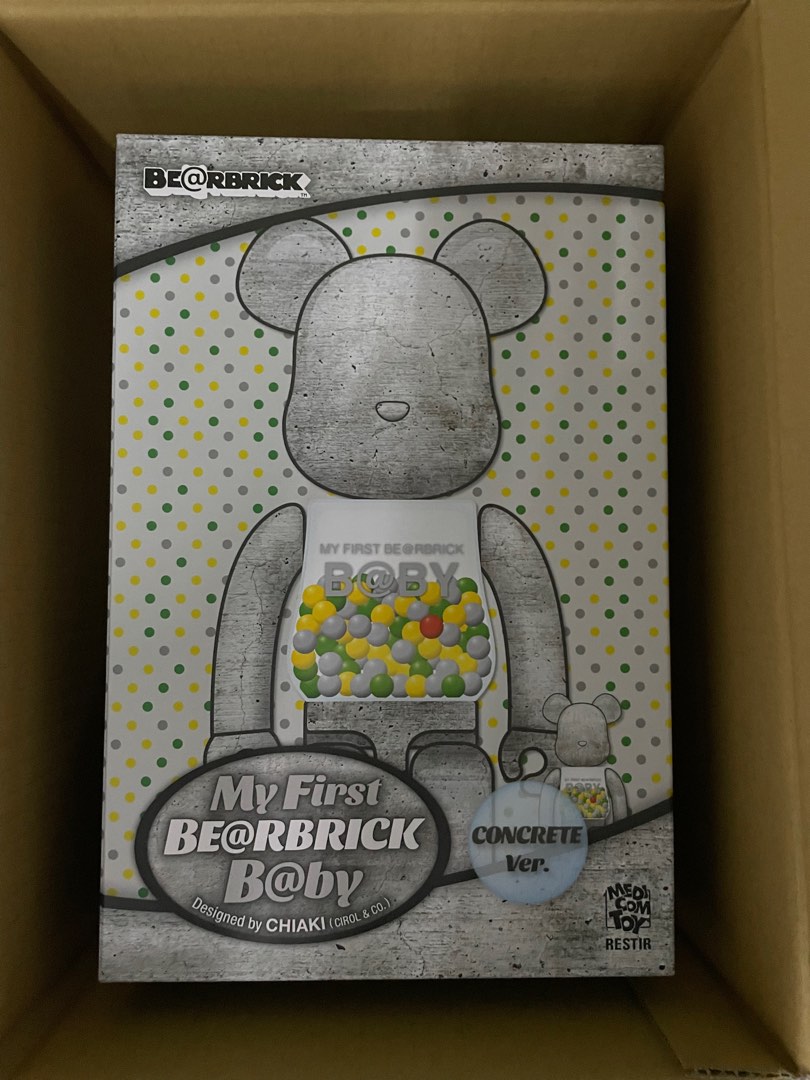 Bearbrick Baby Concrete 400% & 100% My First Be@rbrick B@by